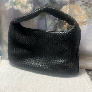 Woven Leather Hobo bottega  veneta Bag - Black
